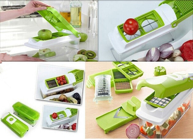 12-in-1 Multifunction Vegetable Chopper & Slicer Set
